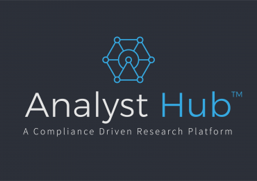 analyst hub logo on dark background